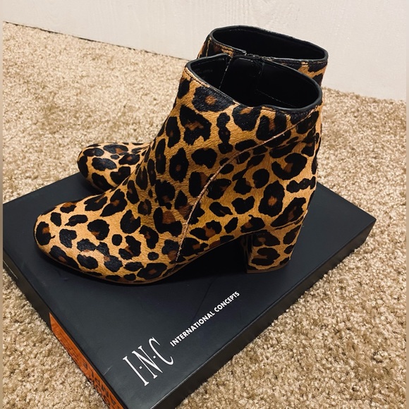 INC Leopard Booties - Picture 3 of 5